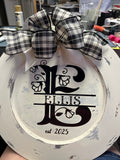 Personalized wall/door hanger - Sherrie’s Ky Creations