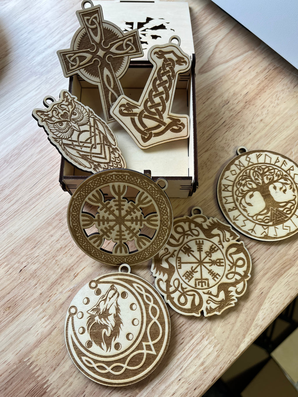 Celtic ornaments with storage box - Sherrie’s Ky Creations
