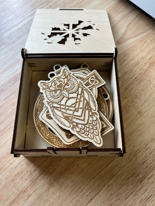 Celtic ornaments with storage box - Sherrie’s Ky Creations