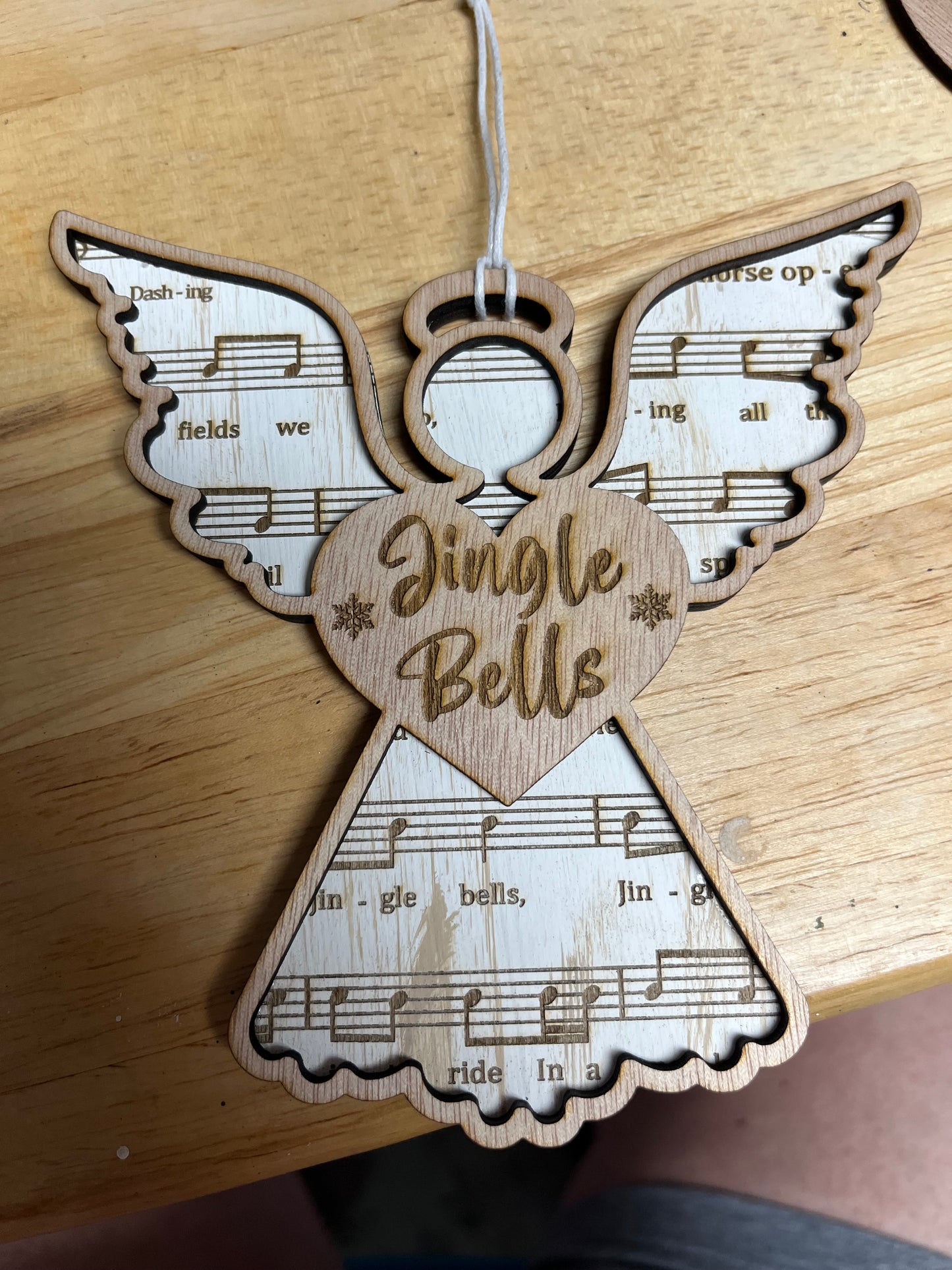 Angel Christmas carol ornaments