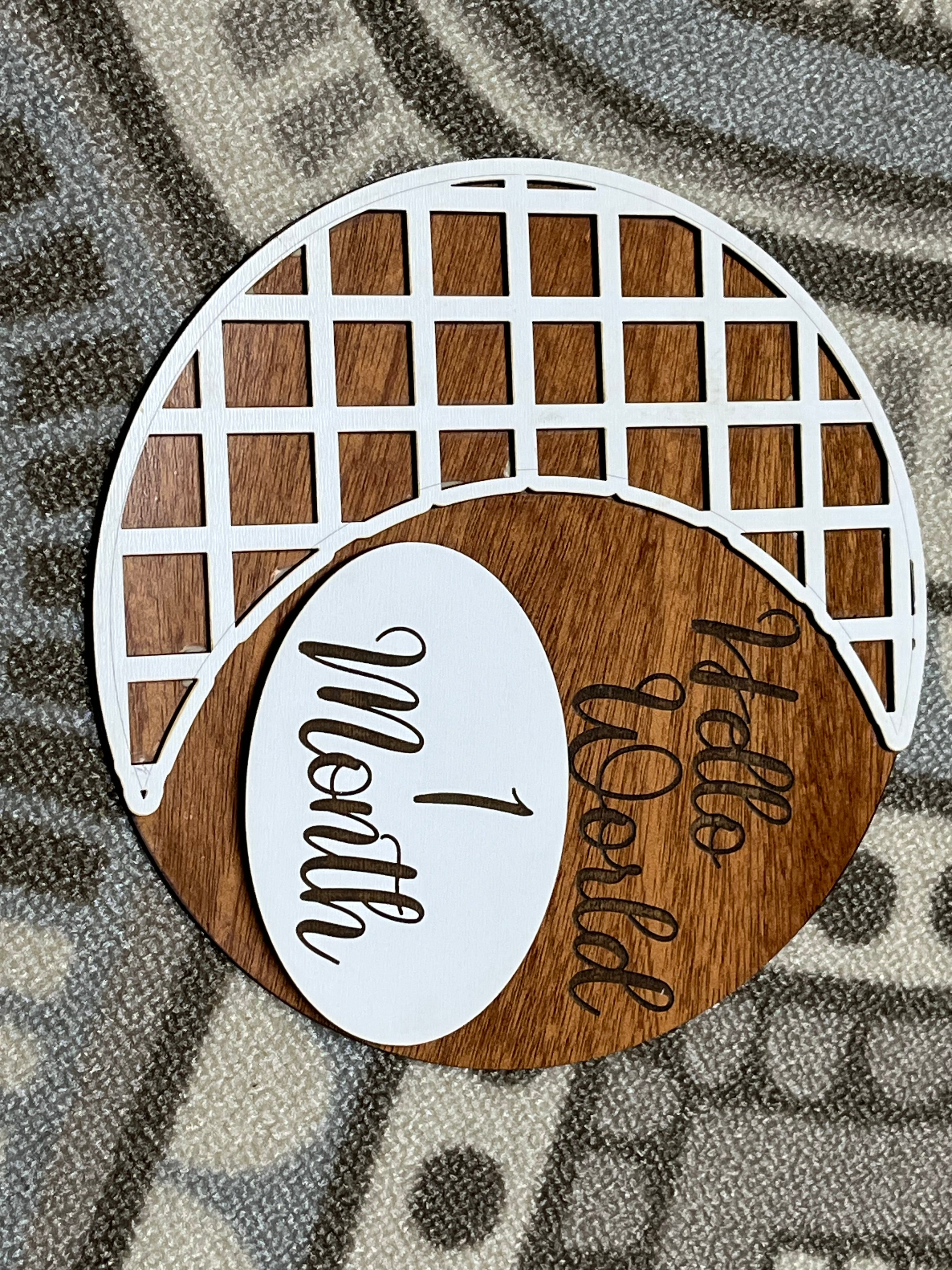 Lattice milestone photo props - Sherrie’s Ky Creations
