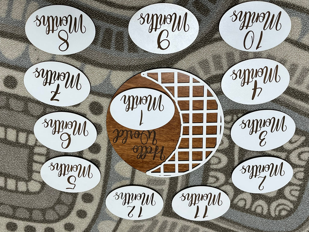 Lattice milestone photo props - Sherrie’s Ky Creations