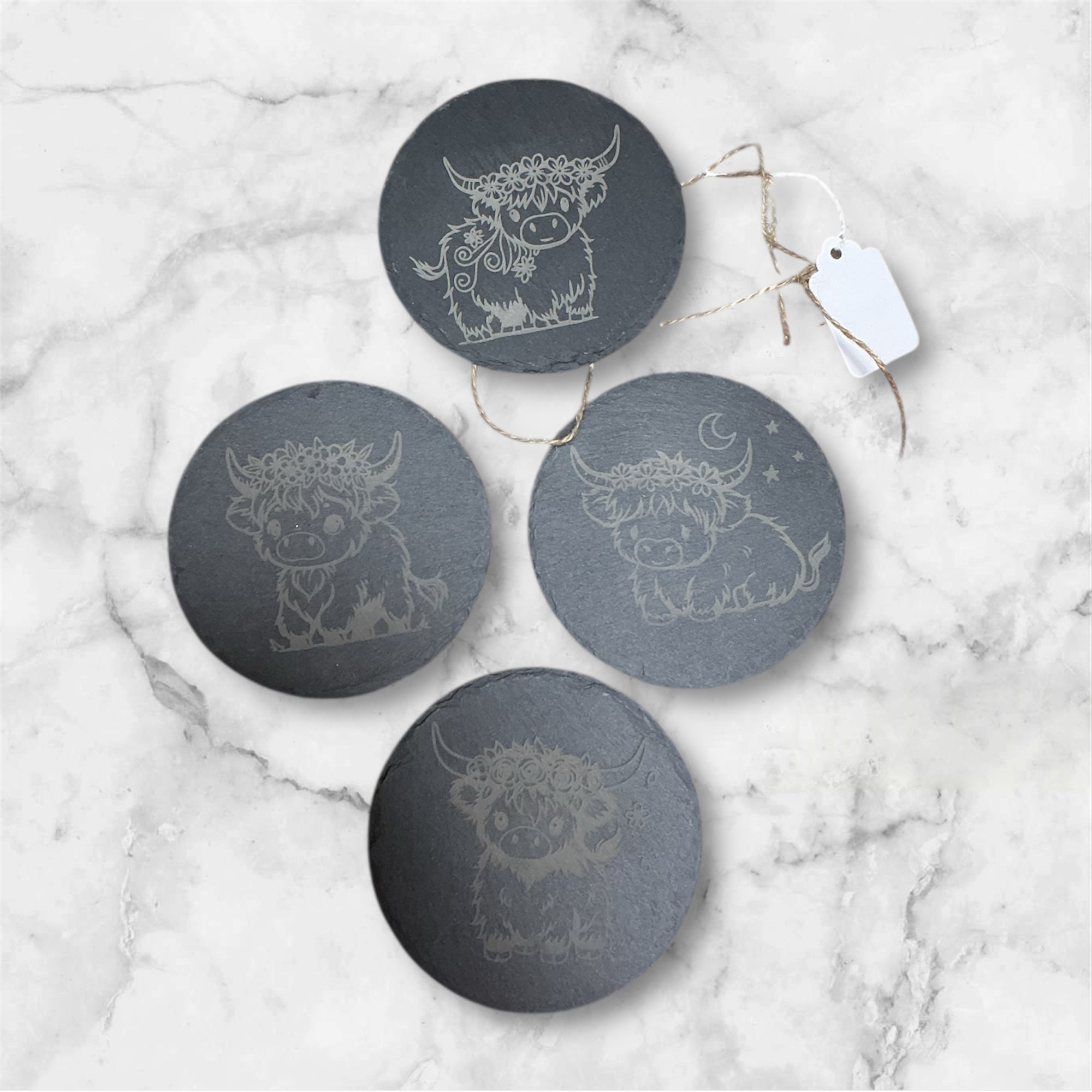 Highland coaster set - Sherrie’s Ky Creations