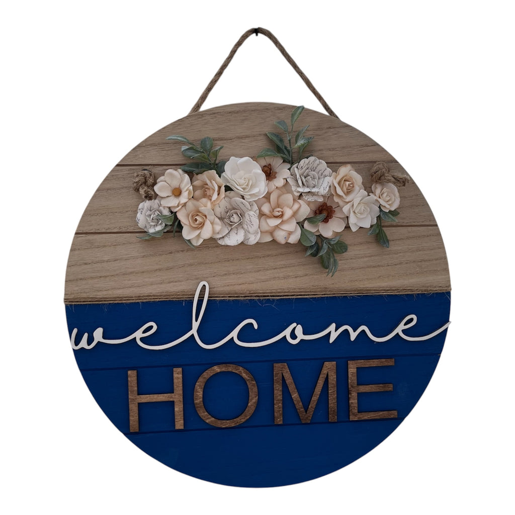 Welcome door hanger by Sherrie’s Ky Creations featuring a decorative design for front door decor.