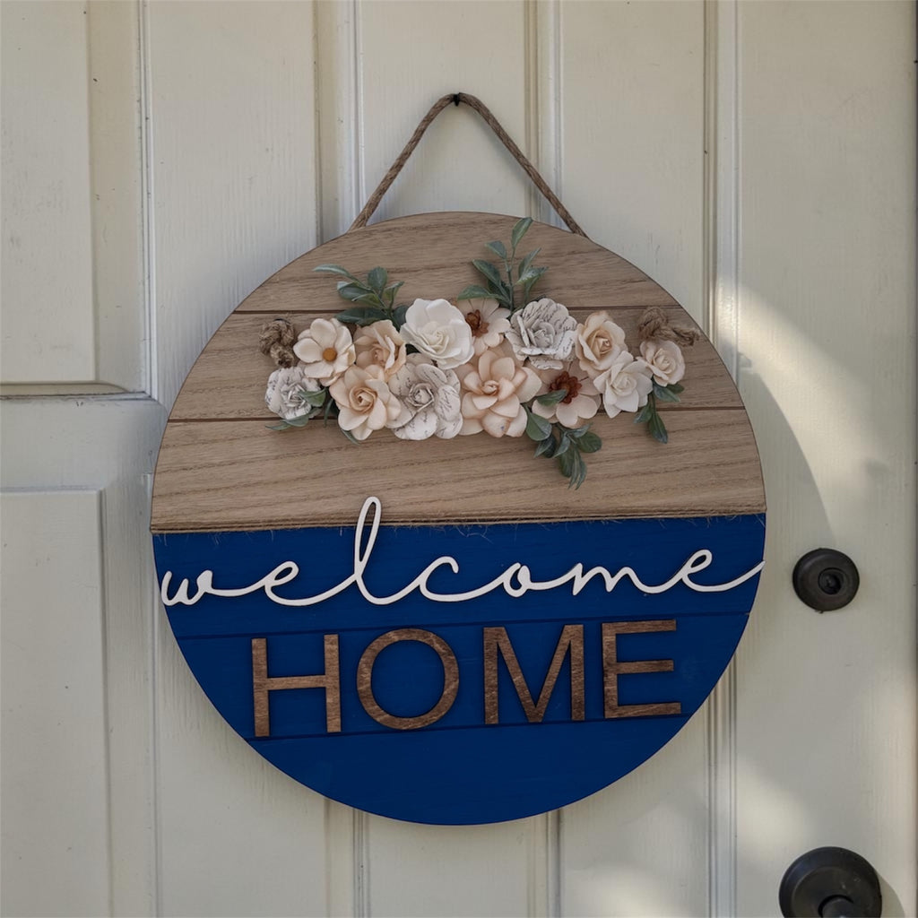 Welcome door hanger by Sherrie’s Ky Creations featuring a charming design to welcome guests to your home.