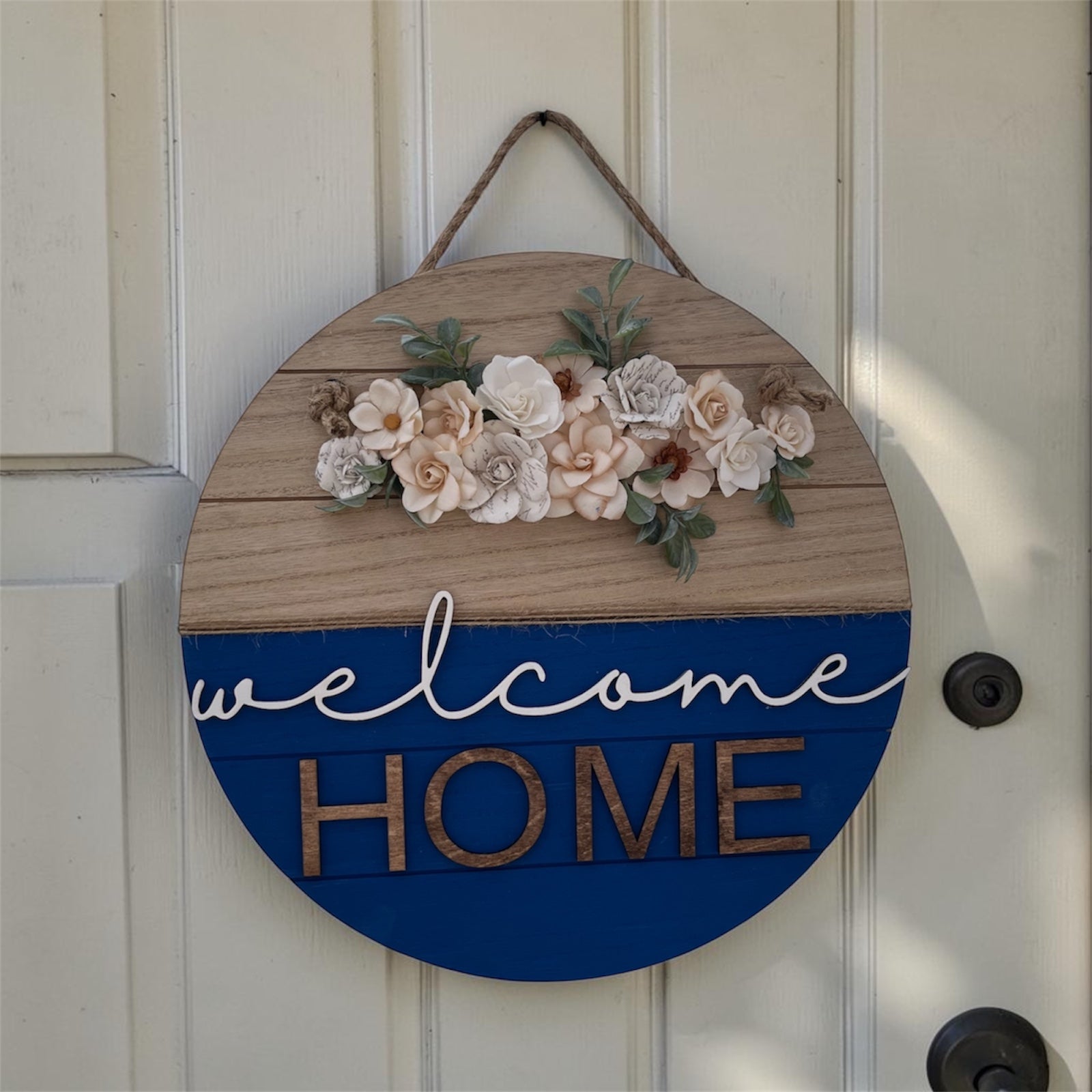 Welcome door hanger by Sherrie’s Ky Creations featuring a charming design to welcome guests to your home.