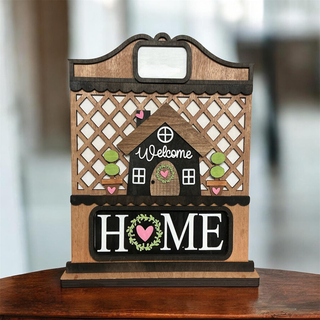 Interchangeable shelf sitter figurine by Sherrie’s Ky Creations, featuring a charming painted design on a wooden block base.