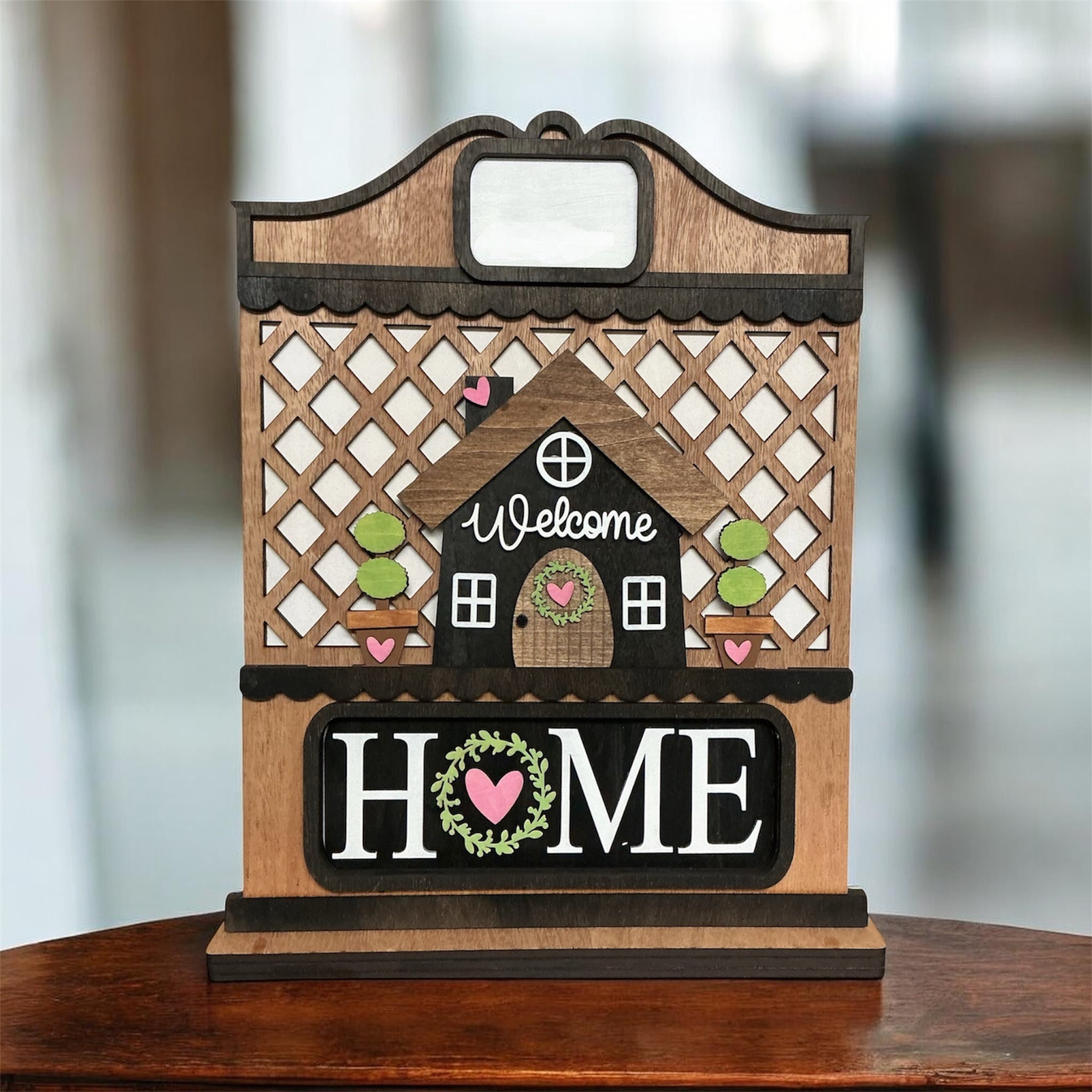 Interchangeable shelf sitter figurine by Sherrie’s Ky Creations, featuring a charming painted design on a wooden block base.